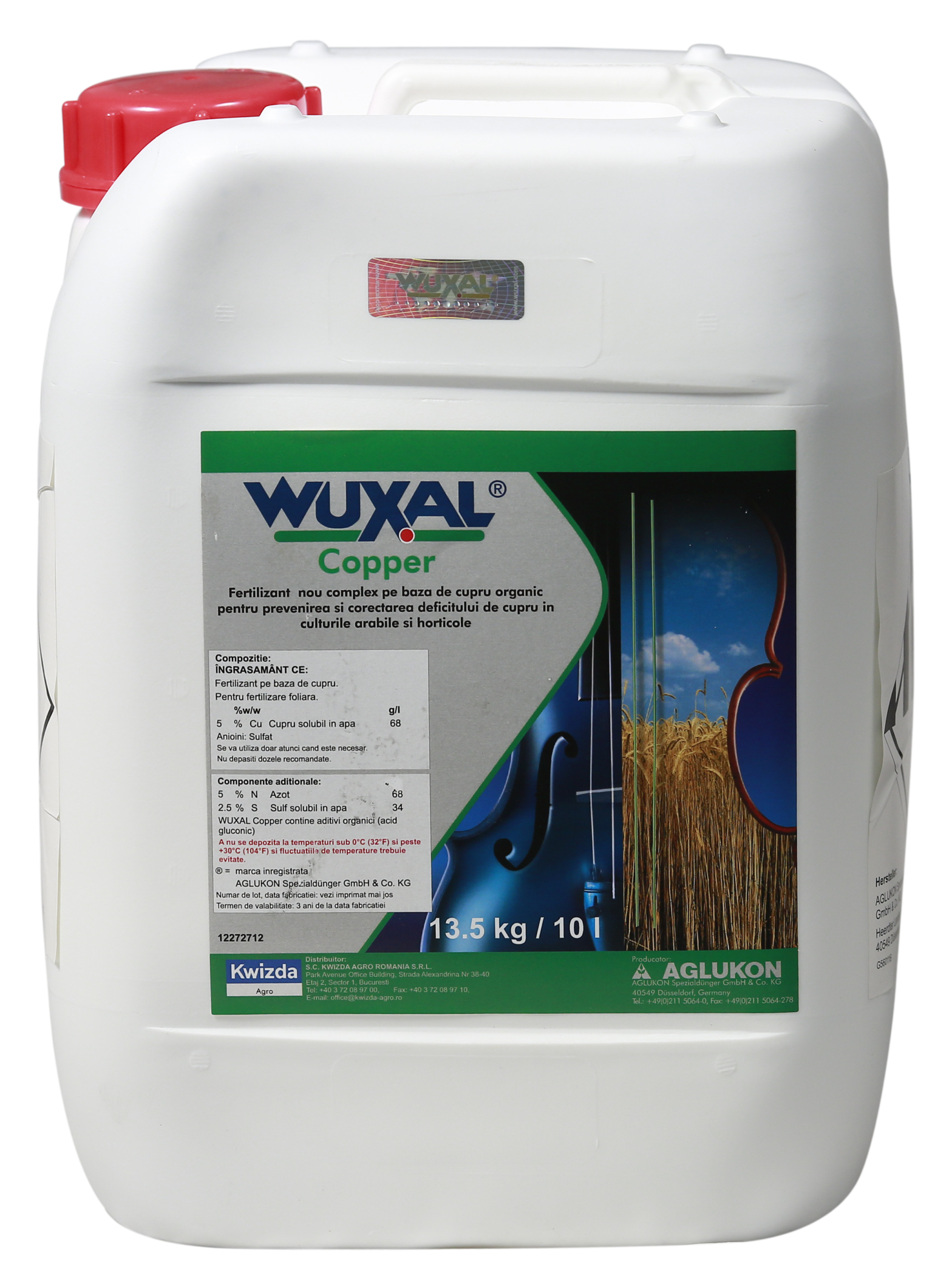 Fertilizant foliar WUXAL® COPPER - Kwizda Agro Romania